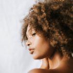 African American Woman With Curly Afro